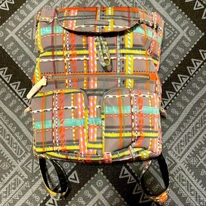 Vera Bradley Midtown Cargo Backpack in City Plaid